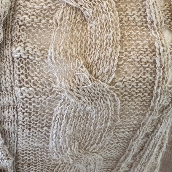 Veronica Beard Ayeka Beige Cable Knit Cardigan Size Small - Picture 15 of 15